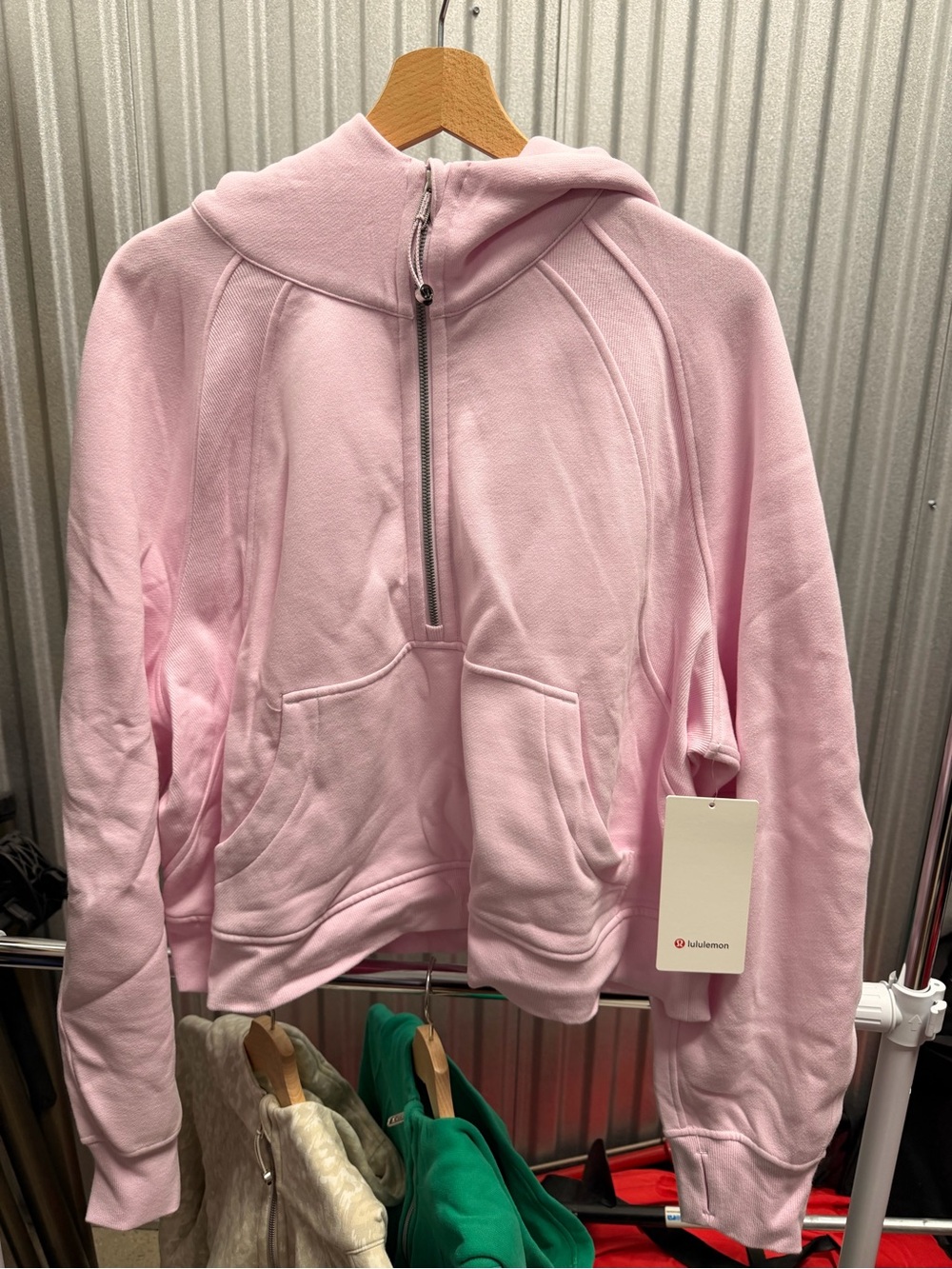 NWT Lululemon Scuba Oversized Half-Zip Hoodie - XL/XXL - Meadowsweet Pink